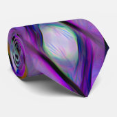 Moderne Lila rosa Grüne Künstlerische Farbe Krawatte (Gerollt)