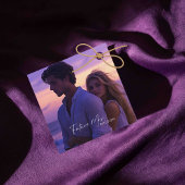 Moderne Lila Rose Foto Brautparty Vielen Dank Geschenkanhänger