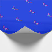 Moderne Lila Schmetterlingsverpackungspapier Elec. Geschenkpapier (Ecke)