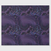 MODERNE LILA Schnecke Geschenkpapier (Flach)