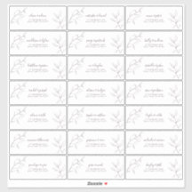 Moderne Lila Schrift Botanische Gastadresse