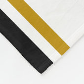 Moderne Lila schwarze Kanten auf Weiß Fleecedecke (Ecke)