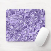 Moderne Lila Swirt Art Mousepad (Mit Mouse)