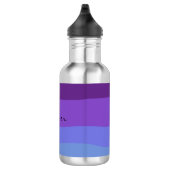 Moderne Lila Tone-Wüste Edelstahlflasche (Rechts)