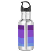Moderne Lila Tone-Wüste Edelstahlflasche (Rückseite)
