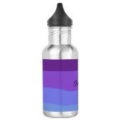 Moderne Lila Tone-Wüste Edelstahlflasche (Links)