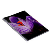 Moderne Lila Tulip Blume Notizblock (Rechte Seite)