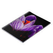 Moderne Lila Tulip Blume Notizblock (Linke Seite)