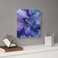 Moderne lila und blaue Spritzer