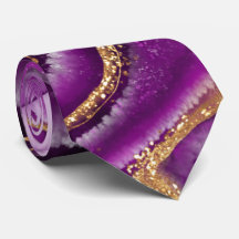 Moderne Lila und Gold Agate Men's