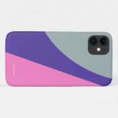 Moderne lila und rosa Minze geometrisch Case-Mate iPhone Hülle (Rückseite (Horizontal))