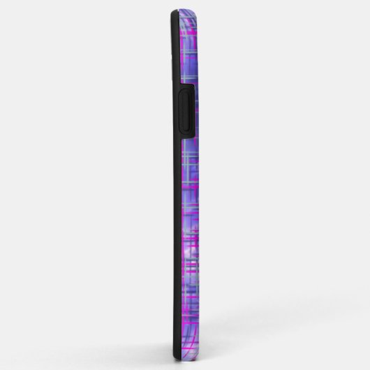 Moderne lila und rosa Rasterlinien abstrakt Case-Mate iPhone Hülle (Hinten/Rechts)