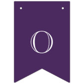 Moderne Lila und weiße Glückwünsche Wimpelkette (Zweite Fahne)