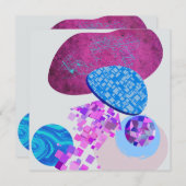 Moderne lila und zyklische Formen (Vorne/Hinten)