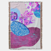 Moderne lila und zyklische Formen Decke (Vorderseite Vertikal)