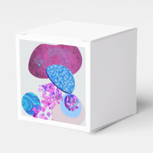 Moderne lila und zyklische Formen Geschenkschachtel