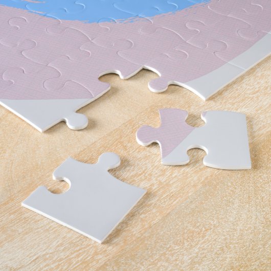 Moderne lila und zyklische Formen Puzzle (Seite)