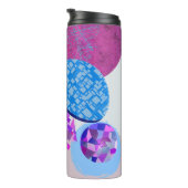 Moderne lila und zyklische Formen Thermosbecher (Nach rechts gedreht)