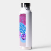 Moderne lila und zyklische Formen Trinkflasche (Links)