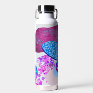 Moderne lila und zyklische Formen Trinkflasche