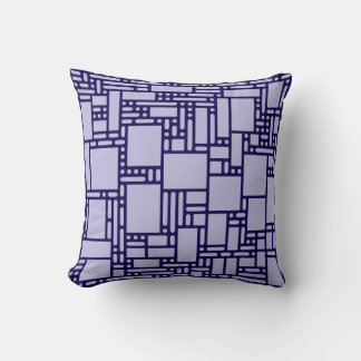 Moderne lila violette abstrakte geometrische Wurfk Kissen