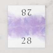 Moderne Lila Violettverheiratung Gedeckte Platzkar Platzkarte (Außenseite Aufgefaltet)