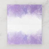 Moderne Lila Violettverheiratung Gedeckte Platzkar Platzkarte (Innenseite Aufgefaltet)