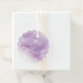 Moderne Lila Wasserfarbe Erste Heilige Kommune Geschenkanhänger (Beispiel)