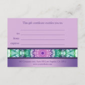 Moderne lila Wasserlilie Mandala (Rückseite)