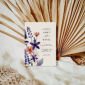 Moderne Lila Wildblume Garten Hochzeit Einladung