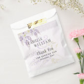Moderne Lila Wisteria Floral Hochzeit Geschenktütchen (Versiegelt)