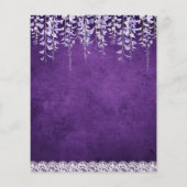 Moderne Lila Wisteria Lace Wedding (Rückseite)