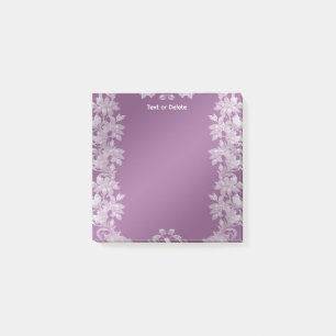 Moderne Lilac Floral Post - Anmerkungen Post-it Klebezettel
