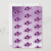 Moderne Lilac Lila floral ELEGANT WEDING Einladung (Rückseite)