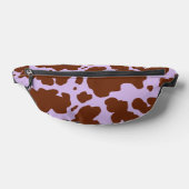 Moderne Lilac-Lila und braune Kuhhautdrucke Bauchtasche (Ablage )