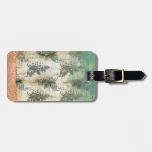 Moderne Lilie Gepäckanhänger (Vorderseite horizontal)