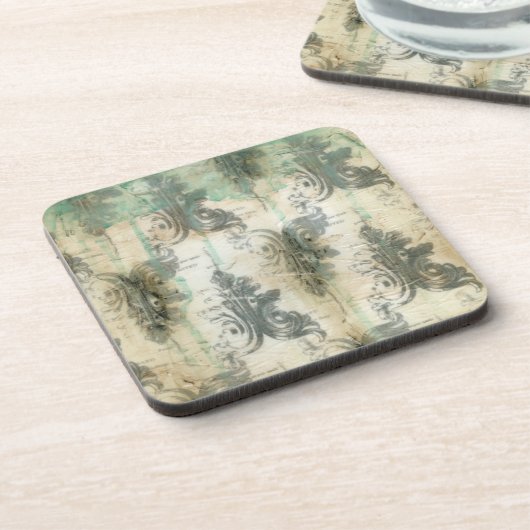 Moderne Lilie Getränkeuntersetzer (Linke Seite)