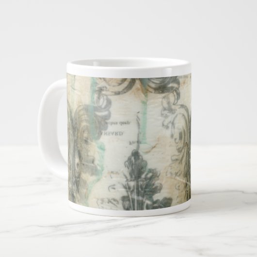 Moderne Lilie Jumbo-Tasse (Vorderseite Links)
