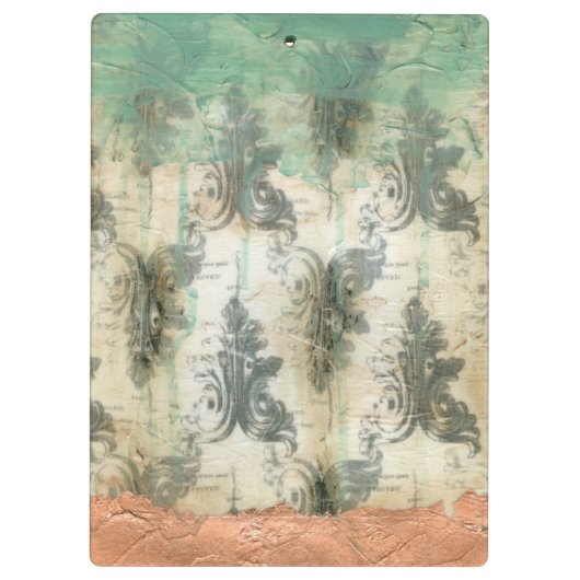 Moderne Lilie Klemmbrett (Rückseite)