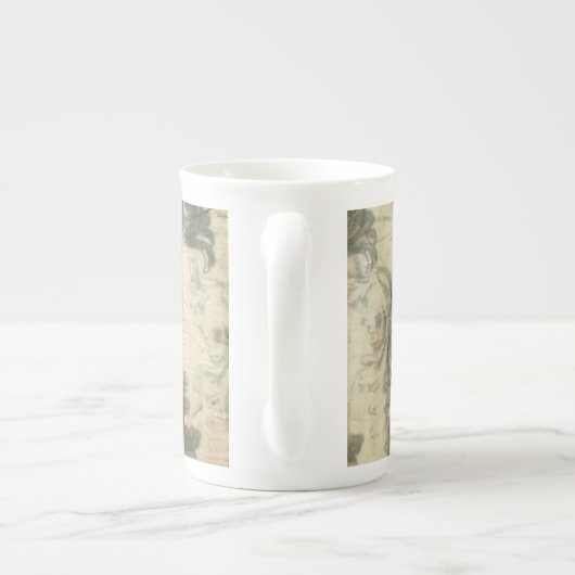 Moderne Lilie Porzellantasse (Rückseite)