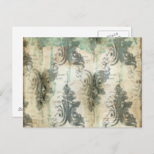 Moderne Lilie Postkarte (Vorne/Hinten)