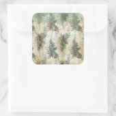 Moderne Lilie Quadratischer Aufkleber (Tasche)