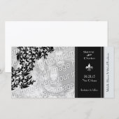 Moderne Lilie Save the Date Fotokarte (Vorne/Hinten)