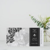 Moderne Lilie Save the Date Fotokarte (Stehend Vorderseite)