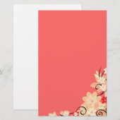 Moderne Lillie Briefpapier (Vorne/Hinten)