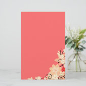 Moderne Lillie Briefpapier (Stehend Vorderseite)