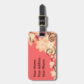 Moderne Lillie Gepäckanhänger (Vorderseite vertikal)