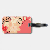 Moderne Lillie Gepäckanhänger (Rückseite horizontal)