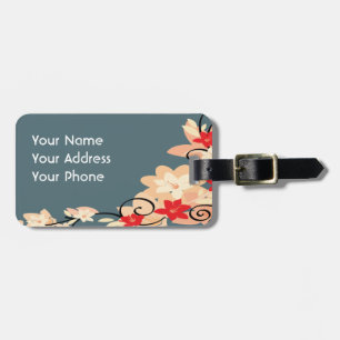 Moderne Lillie Gepäckanhänger