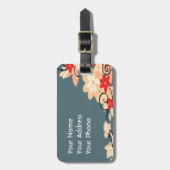 Moderne Lillie Gepäckanhänger (Vorderseite vertikal)